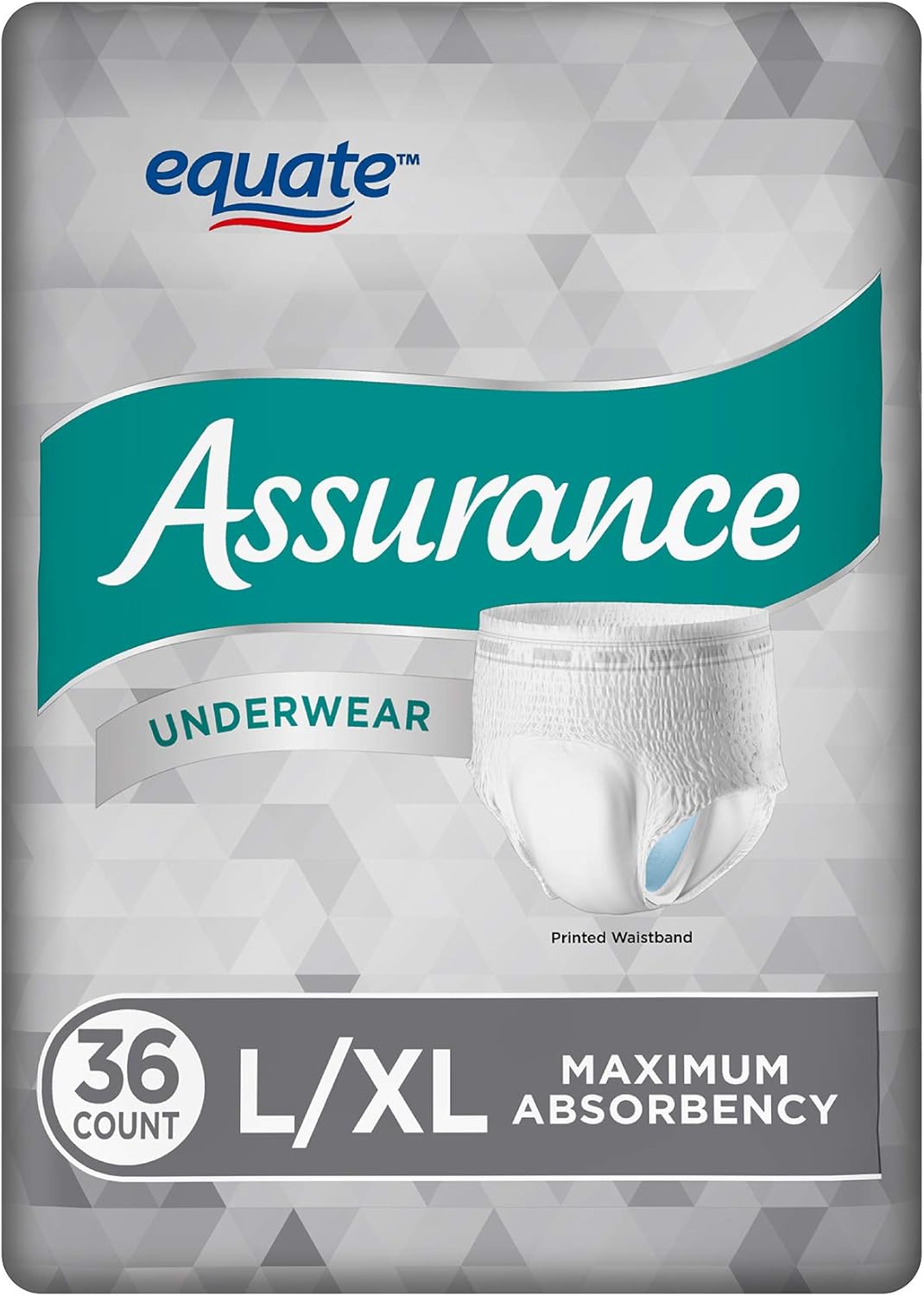 Amazon Com Assurance Underwear Men S Size L Xl 36 Count Health Personal Care