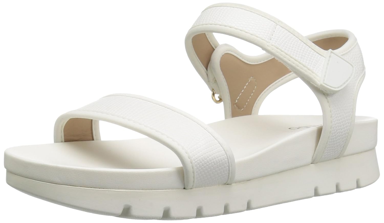 aldo white flat sandals