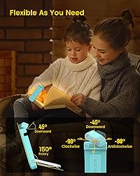Glocusent USB Rechargeable Book Light for Reading