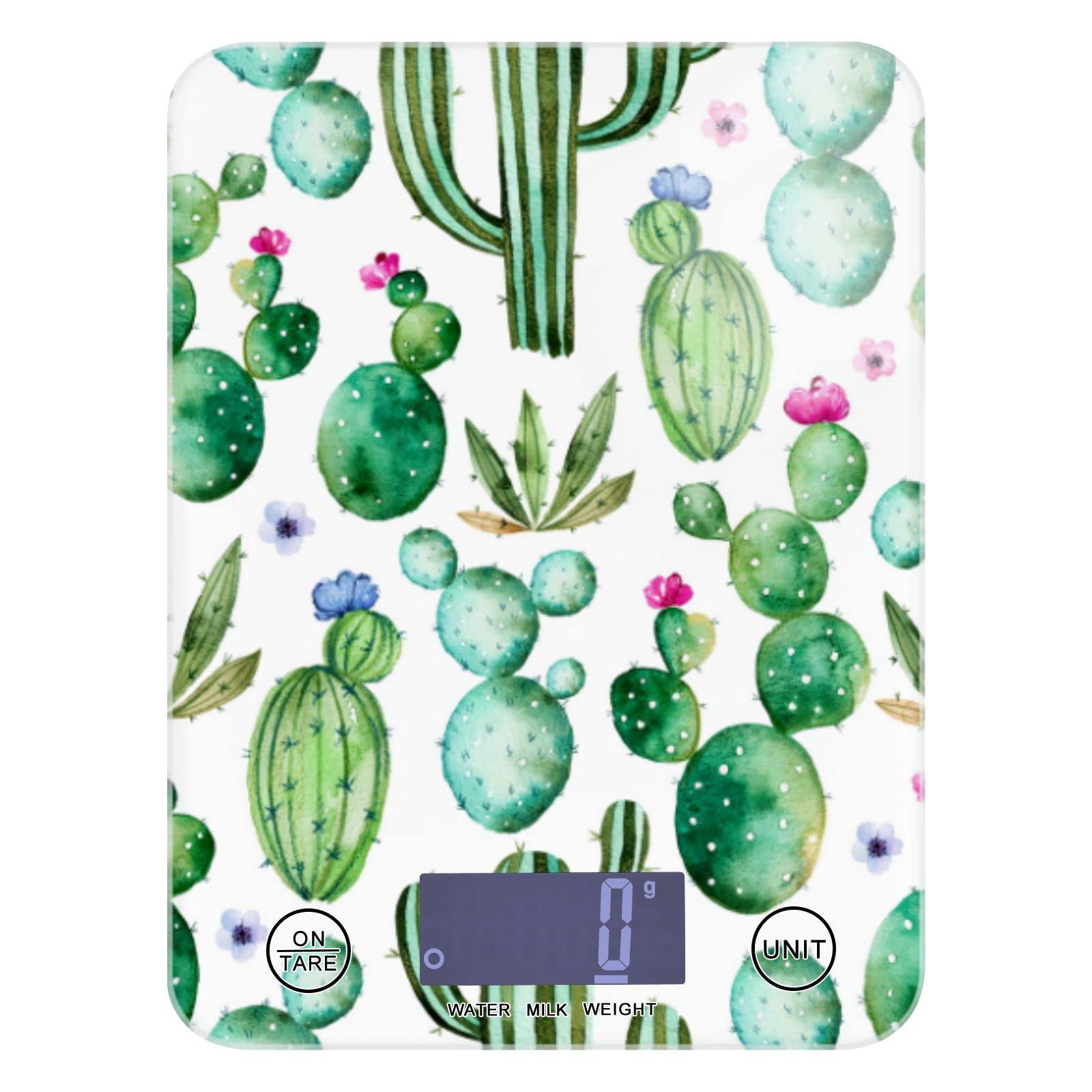 Cactus Succulent Floral Food Scale Waterproof
