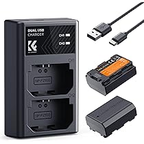 NP-FZ100 NPFZ100 Battery Charger, Hisewen Dual USB Charger Compatible With Sony Alpha A7 III, A6600, A7C, A7C II, A7CR, A7 IV, A7R III, A7R IV, A7R V, A7S III, A9, A9 II - View #10