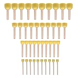 WAFJAMF 40-Pieces Assorted Size Round Sponges Brush
