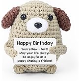 Insaizom Birthday Gift: Hand - Crocheted Puppy for Daughters, Sons, Girlfriends, Boyfriends, Husbands, Wife, Sisters, Friends & Colleagues (Birthday)