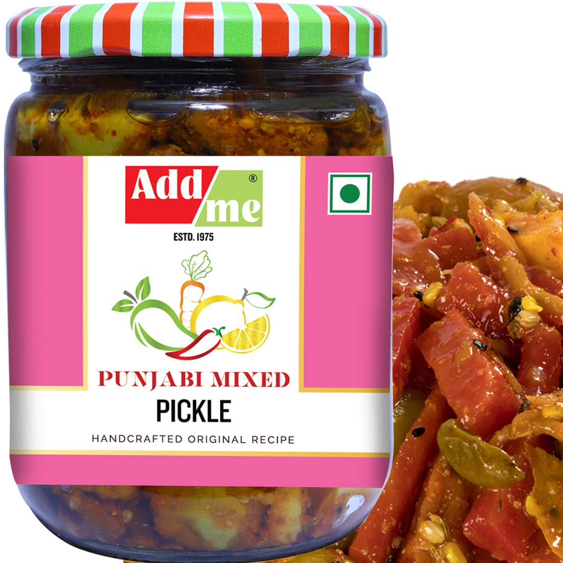Add Me Mixed Pickles 500gm Home Made Recipe Mango Chilli Lemon Carrot Ker Ginger Karonda Lasoda Fruit Punjabi Mix Achar Pickle Buy Online In Aruba At Aruba Desertcart Com Productid
