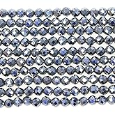 MJDCB 3mm Faceted Natural Terahertz Round Loose Beads for Jewelry Making DIY Bracelet Necklace