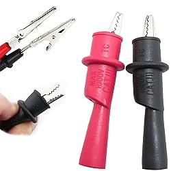 LRONG 8PCS Multimeter Alligator Clips Set, Test