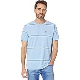 U.S. Polo Assn. Mens Short Sleeve Ombre Stripe Yarn Dye Jersey Tee Shirt
