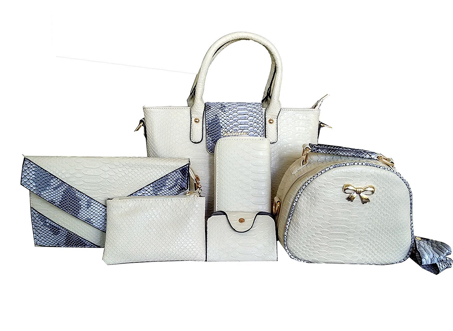 white croc clutch