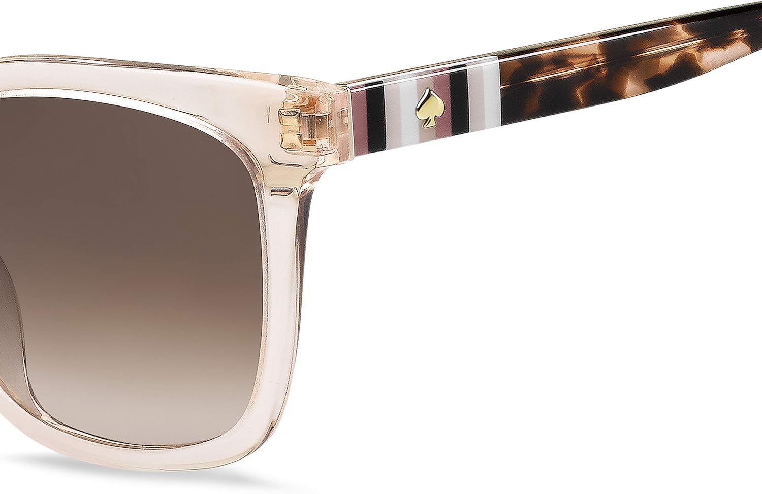 Kate Spade New York Women's Kiya Square Sunglasses, Peach, 53 mm: Clothing