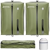 YEEKORO Vacuum Bag for Travel, Professional IPX8 Waterproof Reusable Vacuum Compression Bags for Travel Suitcases, Durable Space Saver Bag(2 PACK,With Pump)