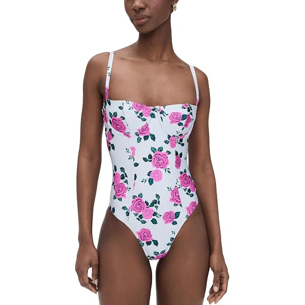 Agua Bendita Women's Mariel Meraki One Piece Swimsuit - Reversible Floral Print