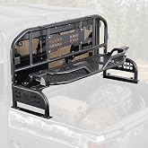 KEMIMOTO 2-in-1 UTV Rear Rack and Cargo Storage Basket, Foldable,Steel | 88LBS Dynamic Load, MOLLE mounting system, No-drill install, Compatible with Can-Am Defender, UFORCE, Polaris Ranger XP 1000
