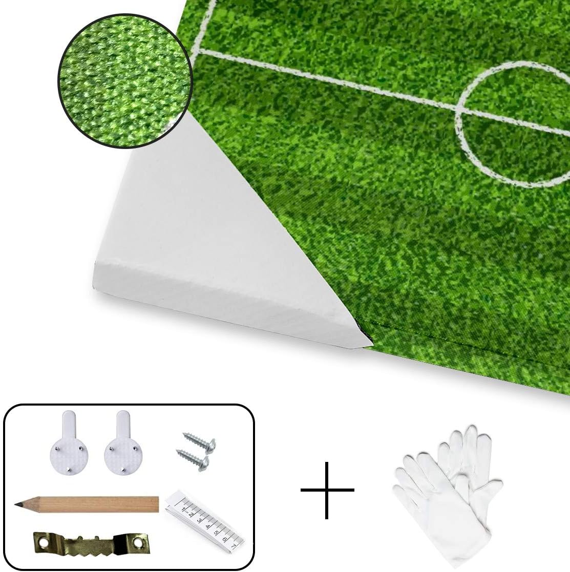 Amazon Co Jp キャンバス油絵 ポスター 絵画 サッカー場 きれい かっこいい キャンバス 絵 インテリア絵画 壁掛け 木枠 フック付き アートポスター 飾り絵 玄関 レストラン 寝室 壁画アート 現代アートフレーム 祝い ギフト ホーム キッチン