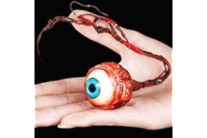 Halford Ripped Out Eyeball, Scary Realistic Simulation Eyeballs Prop, Creepy Fake Eye Balls for Halloween Decorations