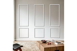 VEVOR Wall Molding 3 Pack, Wainscoting Panels Kit, Lightweight Paintable Polystyrene, Easy to Install, Waterproof Accent Wide