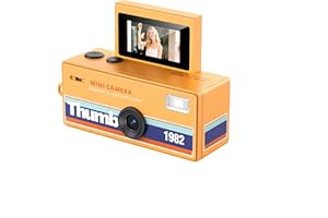 Tangxi Mini Keychain Camera with 0.96 Inch Flip Screen, Built in Flash, 130 Wide Angle, 1080P HD Tiny Vintage Digital Camera 