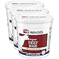 Minor's Beef Base and Stock, Great for Soups and Sauces, 0 Grams Trans Fat, No Added MSG, 16 oz (Pack of 3)