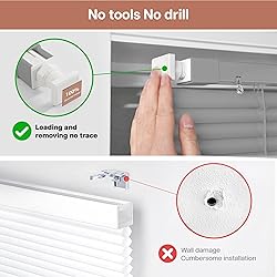 LazBlinds No Tools No Drill Cordless 1" Vinyl Mini