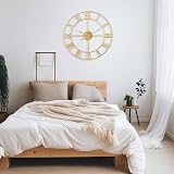 Mee 2ou 60cm Large Wall Clock Non-Ticking Roman Numerals Silent Battery Operated view 5