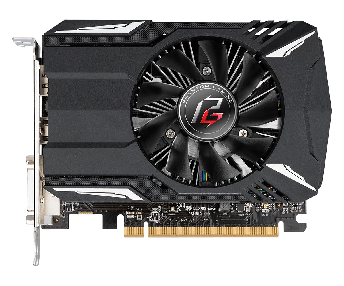 ASRock 90-GA0500-00UANF Phantom Gaming Radeon RX550 2GB DDR5 PCIe3 DVI HDMI DP 1230MHz Clock - (Components > Video Graphics Cards) -)