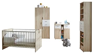 Ticaa Babyzimmer Nico 4 Teilig Sonoma Weiss Amazon De Baby