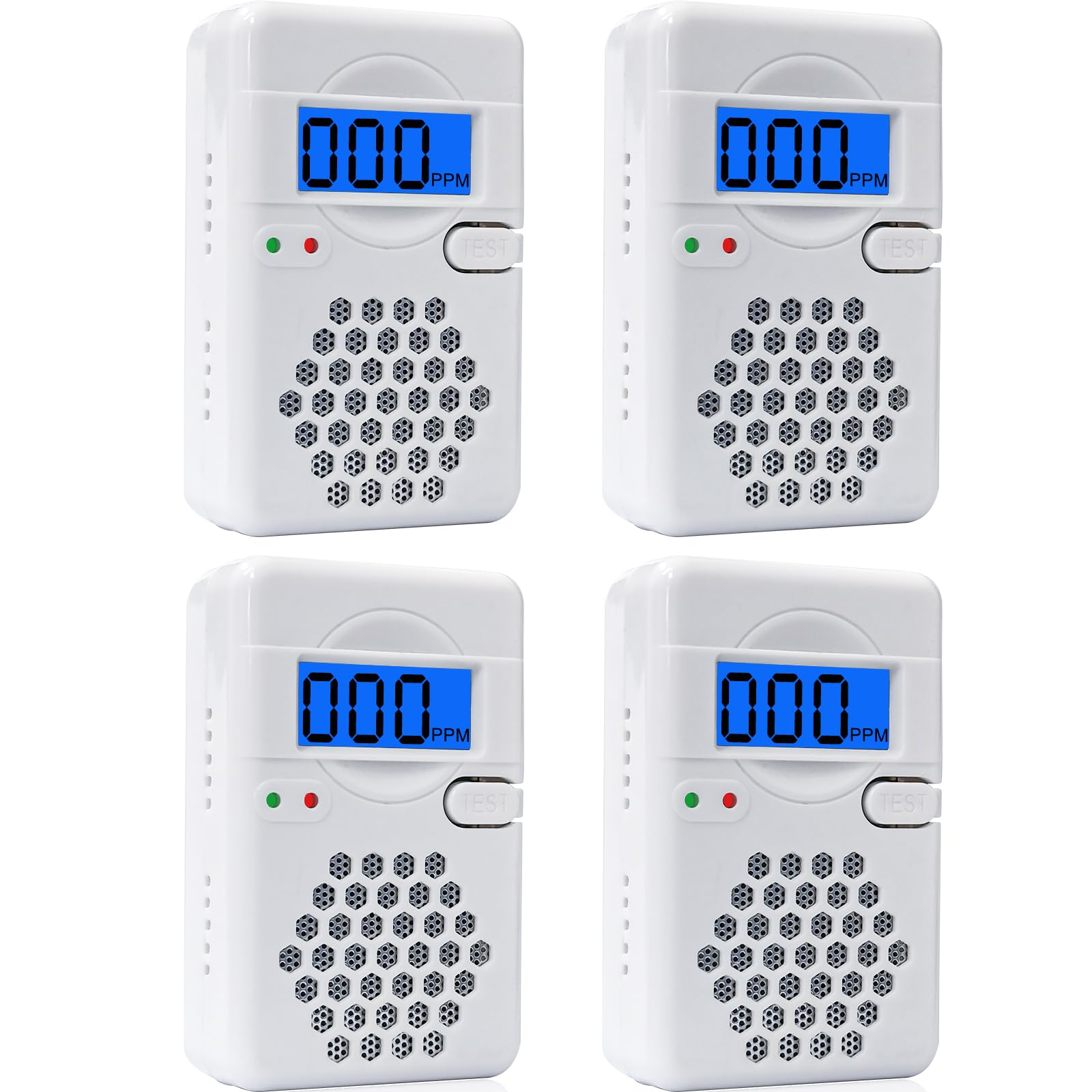 4 Pack Carbon Monoxide Detectors,CO Alarm Detector