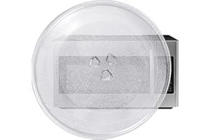 HIFLORA 12.75" Microwave Plate Replacement 12 3/4 Inch Universal Microwave Glass Turntable Compatible with Whirlpool/LG/Panasonic/Kenmore/Maytag/Frigidaire/Amana/Hamilton Beach/Oster