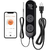 INKBIRD Bluetooth Digital Temperature Controller 1200W Heating Cooling 2-Stage Outlet Thermostat Controller Plug for Reptiles Aquarium Homebrew Breeding Fermenter