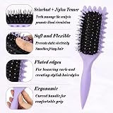 WACURRENTHYD Curl Defining Brush Hair Styling Tool Pink Green NEW view 2