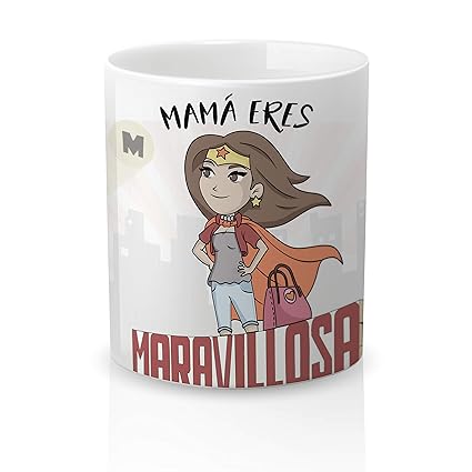 Yujuuu! | Taza cerámica Original Madre. Resistente 100% al ...