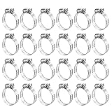 uxcell Worm Gear Hose Clamp, 24pcs 3/4" - 1