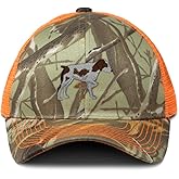 Custom Camo Mesh Trucker Hat Brittany Spaniel Dog Breed Embroidery Cotton