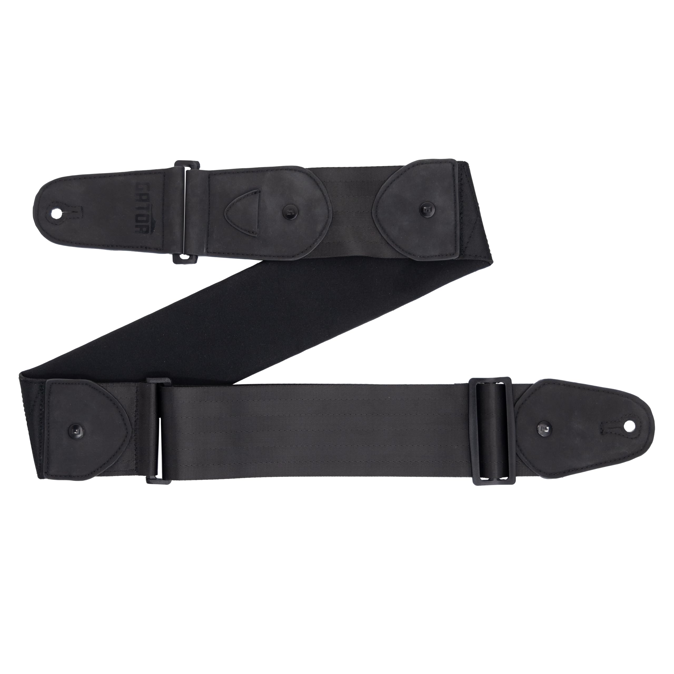 Gator Cases G-ICON-3INSTRAP-BLKS ICON Guitar Strap - Short Ver