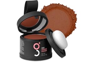 GET BACK GORGEOUS GBG Hairline Powder, Auburn - 48-Hour Coverage Root Touch Up Powder for Bald Spots, Instant Hair Loss Concealer & Brightening Highlights - Hair Fillers for Thinning Hair for Women & Men, 4g