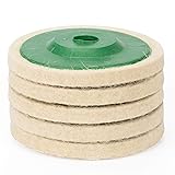 ANCIR 5 Pack 4 Inch Round Wool Felt Disc Wheel