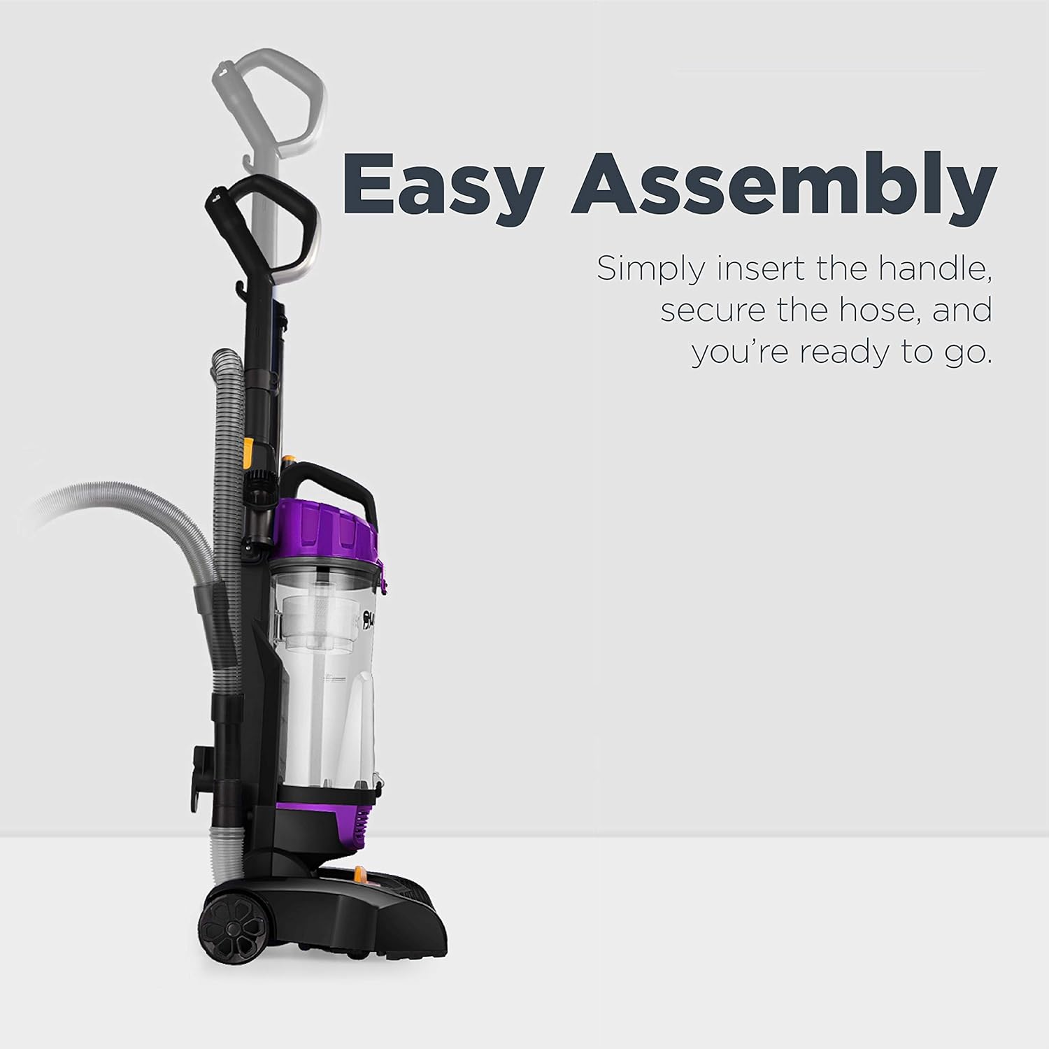 eureka NEU182B PowerSpeed Bagless Upright Vacuum Cleaner, Lite, Purple -