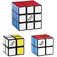 Rubik’s Cube, Learn to Solve Bundle: Original 3x3 Rubik's Cube & 2x2 Mini Apprentice, Twisting Fidget Toy, Challenging Brain Teaser & Sensory Puzzle for Adults, Teens, & Kids, for Ages 8 & Up