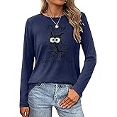 It's Fine I'm Fine Everything is Fine Funny Cat Printed T-Shirt for Women Long Sleeve