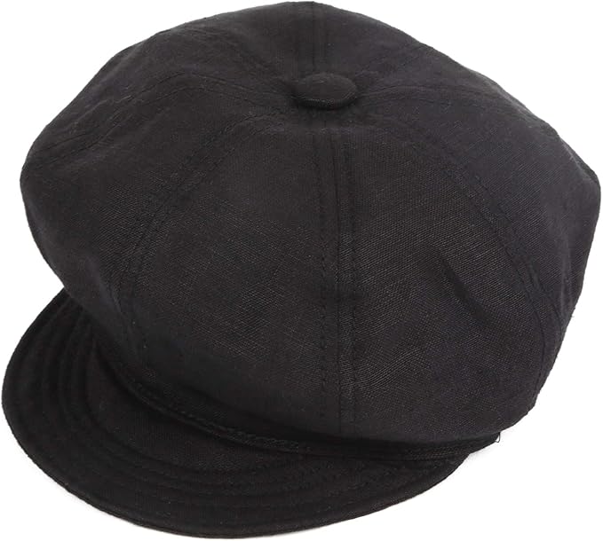 Amazon New York Hat ニューヨークハット リネン キャスケット ブラック Linen Spitfire 6225 並行輸入品 キャスケット ハンチング帽 通販
