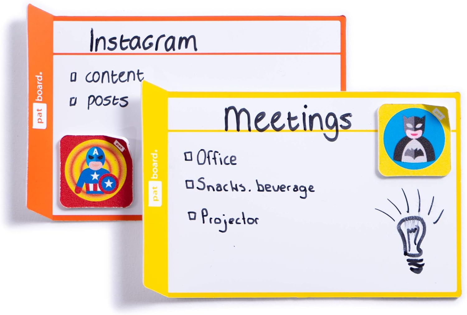 PATboard Scrum Board and Kanban Board Team Icon Set, Superheroes, Set of 5, nanocups for Glass Icons - Image 4