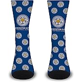 For Bare Feet English Soccer Unisex Premier League Montage Banner Crew Sock Large