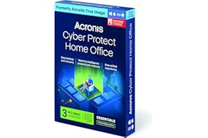 Acronis Cyber Protect Home Office (formerly Acronis True Image) | Essentials Version | 3 PC/Mac | Personal cyber protection |