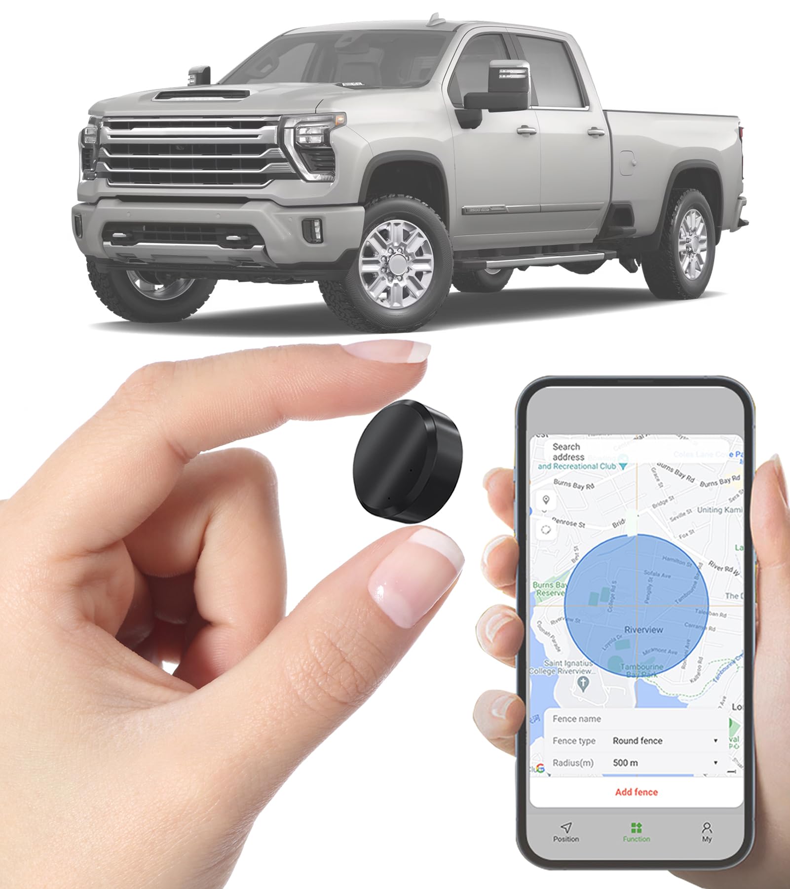 Photo 1 of GPS Tracker for Vehicles - Real-Time GPS Tracker, No Monthly Fee, Full USA Coverage, Hidden Car Locator Tracking Device for Vehicles, Kids, Elderly, and Assets,2024 Discreet Security Solution