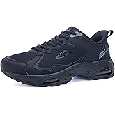 Autper Wide Toe Box Running Shoes for Men Arch Support Walking Sneakers Orthotic Slip On Tennis Shoes for Bunions Plantar Fasciitis, Flat Feet, Heel Pain Relief