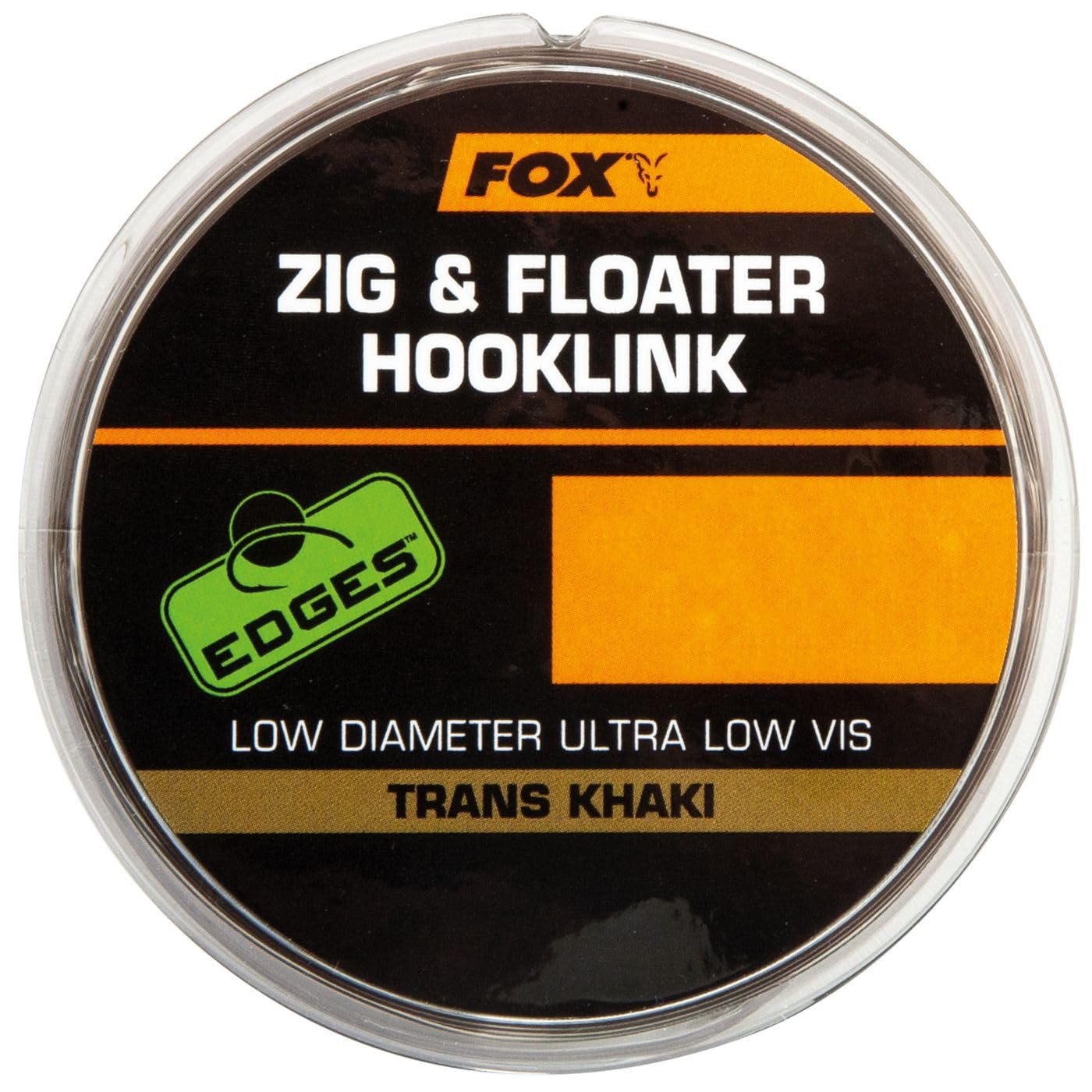 Edges Fox Zig & Floater Hooklink 100metres spool 10lb 0.26mm Trans Khaki c/o
