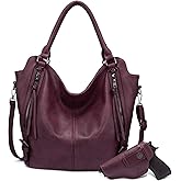 Concealed Carry Hobo Purse for Women Faux Leather Crossbody Shoulder Bags Large Tote Bag with Detachable Holster