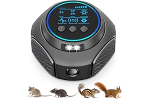 LYCXBFJIA Rodent Repellent Ultrasonic Plug in,Pest Repeller Indoor Control for Rodent Mouse Mice Squirrel Electronic Repellent Devices with 3 Modes,Covers Up to 4000 Sq.Ft for House,Kitchen,Garage,Attic