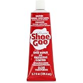 SOF SOLE Original Shoe Goo - 3.7 fl oz Tube - Clear Shoe Glue - Repairs Soles, Heels, Patches Small Holes - Bonds on Contact, Dries Within 24 Hrs, Waterproof - Works on Leather, Rubber, Vinyl, Canvas