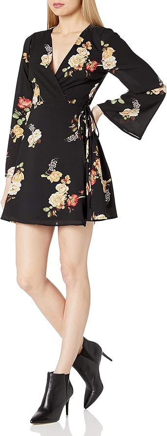 amazon floral wrap dress