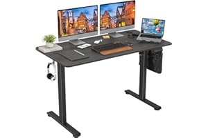 STARY Electric Standing Desk Adjustable Height Sit Stand Home Office Desk with Splice Board